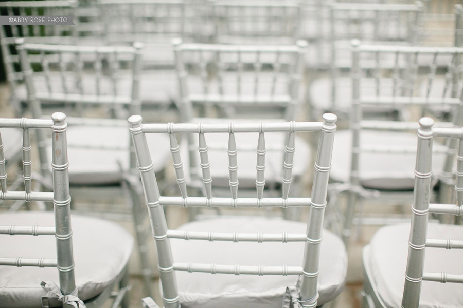 the silver chiavari chairs were just perfect