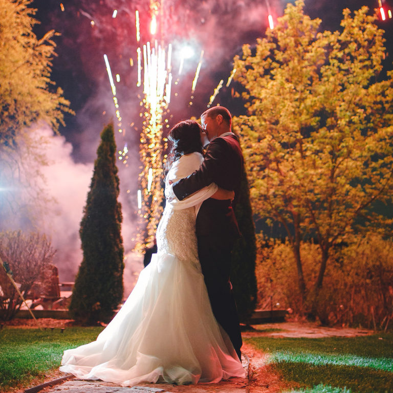 A sweet springtime backyard wedding