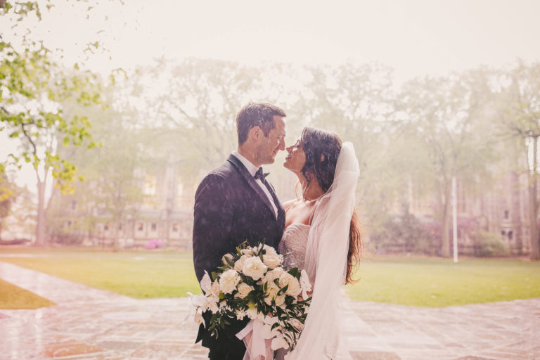A magical, rainy-day Lovett Hall wedding